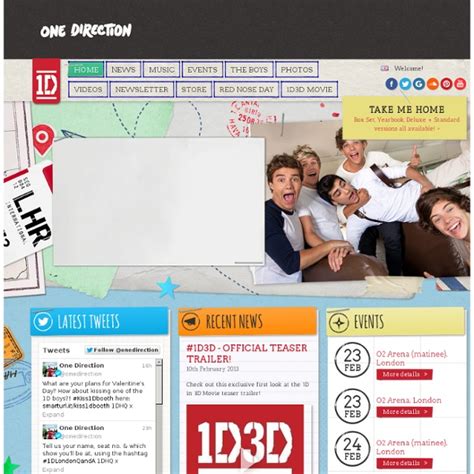 one direction website store.